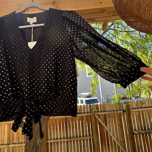 NWT Anthropologie McGuire ‘Only Eyes For You’ Blouse Large - Picture 5 of 16